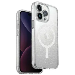 Nabíjecí pouzdro UNIQ LifePro Xtreme Magclick pro iPhone 15 Pro - čiré stříbrné