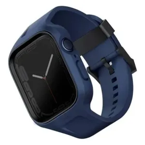 UNIQ Monos 2v1 řemínek a ochranné pouzdro pro Apple Watch 44/45mm modrý