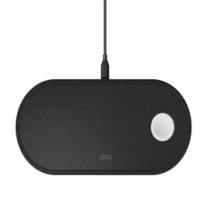 UNIQ Wireless Charger Aereo 3w1 10W Fast charge charcoal black (LITHOS Collective)