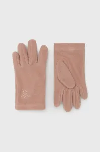 Dětské rukavice United Colors of Benetton růžová barva #5405087