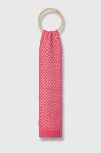 Dětský šátek z vlněné směsi United Colors of Benetton růžová barva, vzorovaný #6117279