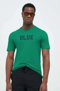 Bavlněné tričko United Colors of Benetton zelená barva, s potiskem #5166838