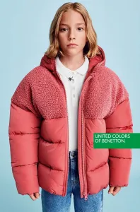 Dětská bunda United Colors of Benetton růžová barva #4141402