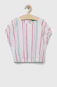 Dětské bavlněné tričko United Colors of Benetton bílá barva #5164722