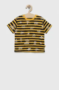 Dětské bavlněné tričko United Colors of Benetton žlutá barva #5158208