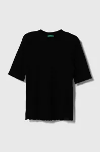 Dětské tričko United Colors of Benetton černá barva #6179717