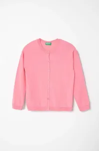 Dětský svetr United Colors of Benetton růžová barva, lehký #6133505