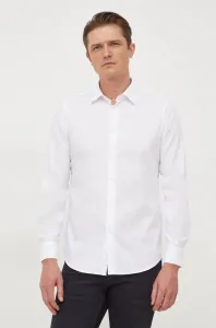 Košile United Colors of Benetton bílá barva, regular, s klasickým límcem