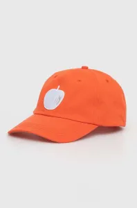 Bavlněná baseballová čepice United Colors of Benetton oranžová barva, s aplikací #5164569