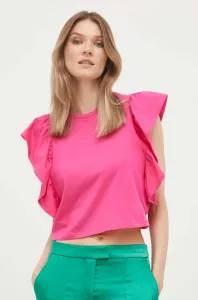 Bavlněné tričko United Colors of Benetton růžová barva #6179139