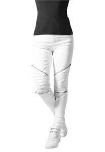 Urban Classics Ladies Stretch Biker Pants white #1127258