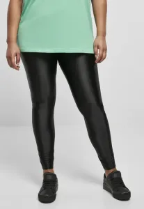 Urban Classics Ladies Highwaist Shiny Metallic Leggings black #5343647