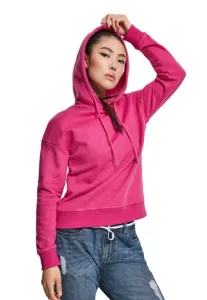 Urban Classics dámská mikina s kapucí, růžová - XL