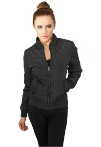 Urban Classics Ladies Diamond Quilt Nylon Jacket black #1127130