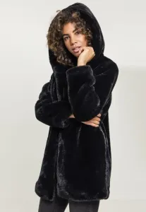 Urban Classics Ladies Hooded Teddy Coat black #1127175
