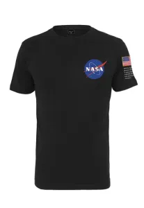 NASA pánské tričko Insignia Logo Flag, černé - L