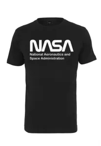 NASA pánské tričko Wormlogo, černé - L