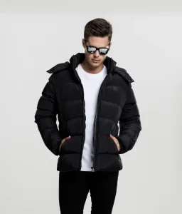 Urban Classics Hooded Puffer Jacket black #3206548