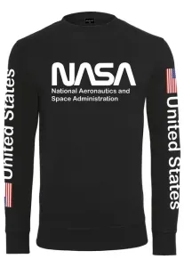 NASA US Crewnec pánská mikina, černá - XS