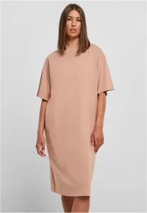 Urban Classics Ladies Organic Long Oversized Tee Dress amber #4858515