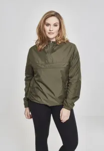 Urban Classics Ladies Basic Pull Over Jacket dark olive