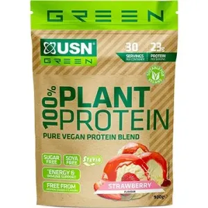 USN 100% Plant Protein, 900g, jahoda