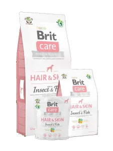 BRIT CARE dog    HAIR & skin  INSECT&fish  - 3kg