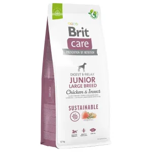Brit Care Dog Sustainable Junior Large Breed - chicken and insect, 12kg