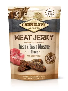 Carnilove Jerky Snack Beef & Beef Muscle Fillet - 100g / expirace 19.9.2023