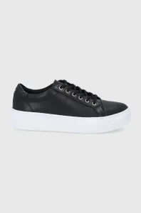 Kožené boty Vagabond Shoemakers Zoe Platform černá barva #3278722