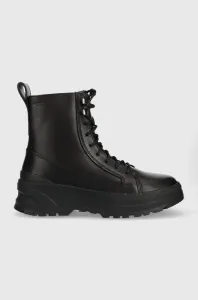 Kožené kotníkové boty Vagabond Shoemakers Maxime dámské, černá barva, na platformě, zateplené