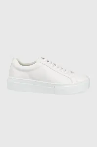 Kožené sneakers boty Vagabond Shoemakers Zoe Platform bílá barva