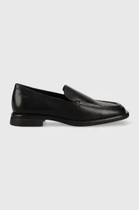 Kožené mokasíny Vagabond Shoemakers BRITTIE dámské, černá barva, na plochém podpatku, 5451.001.20 #5156435
