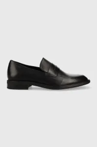 Kožené mokasíny Vagabond Shoemakers Frances 2.0 dámské, černá barva, na plochém podpatku #5250233