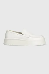 Kožené mokasíny Vagabond Shoemakers STACY bílá barva, na platformě, 5522.101.01