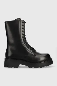 Kožené workery Vagabond Shoemakers Cosmo dámské, černá barva, na platformě #5344912