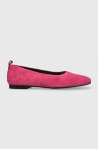 Semišové baleríny Vagabond Shoemakers DELIA růžová barva, 5307.240.46