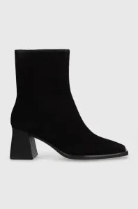 Semišové boty Vagabond Shoemakers HEDDA dámské, černá barva, na podpatku, 5002.040.20