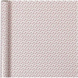 Balící papír | red white trumpe 70 cm x 4 m (balící papír vánoční)