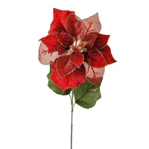 Vánoční růže červená, 55 cm #5534349