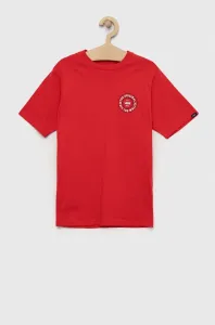 Dětské bavlněné tričko Vans CUSTOM CLASSIC SS True Red červená barva, s potiskem #5862190
