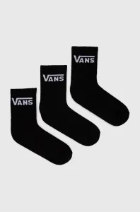 Ponožky Vans 3-pack pánské, černá barva