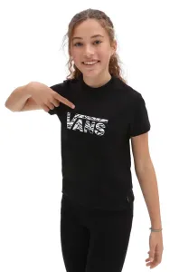 Dětské bavlněné tričko Vans ANIMAL LOGO CREW Black černá barva