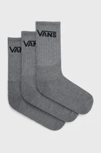 VANS 3 PACK - ponožky CLASSIC CREW Heather Grey 38,5-42