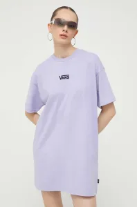 Bavlněné šaty Vans fialová barva, mini #4902080