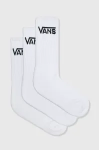 Panské Ponožky VANS MN CLASSIC Crew 3 pairs White Size 38,5-42EU