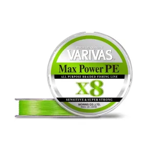 Varivas Šňůra Max Power PE X8 Lime Green 150m