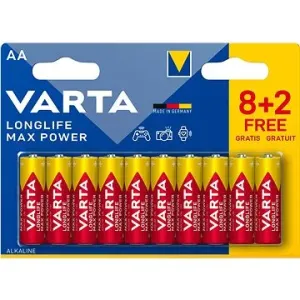VARTA alkalická baterie Longlife Max Power AA 8+2ks