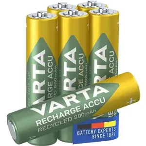 VARTA nabíjecí baterie Recharge Accu Recycled AAA 800 mAh R2U 5+1ks
