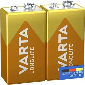 VARTA alkalická baterie Longlife 9V 2ks